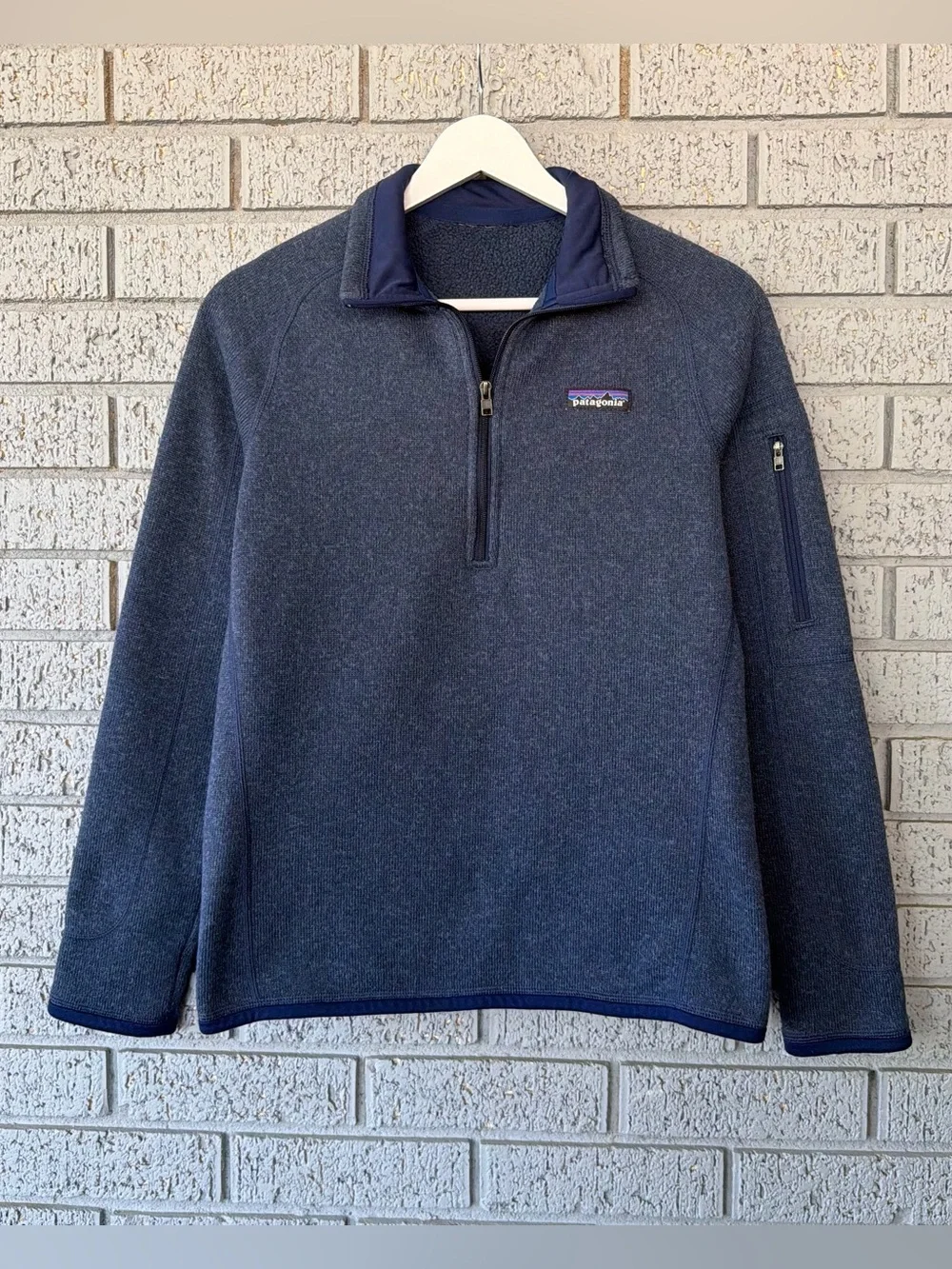 Patagonia Better Sweater 1/4 Zip Fleece Pullover Jacket Navy Blue Small